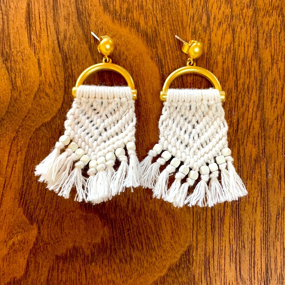 NEW Macrame Earrings by Madewell
